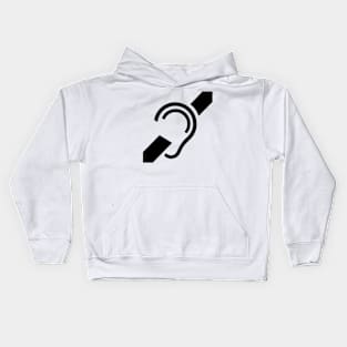 hearing impaired Kids Hoodie